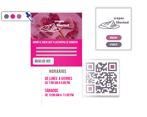 diseño código QR en pdf comparte