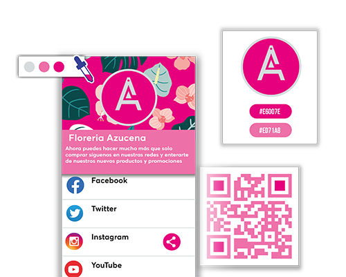 diseño código QR en pdf comparte