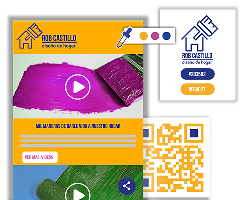 diseño código QR en pdf comparte